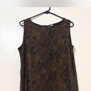Chico's Black and Brown Lace Dress